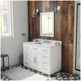 thumbnail image 2 of Dreamline VFDX482234SWMWH Dexterity 48" Free Standing Single Basin Vanity Set - White, 2 of 7