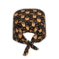 thumbnail image 2 of Kdxio Bee and Honey Pattern Turban Hat for Women Men Comfortable Adjustable Cleaning Working Cap with Sweatband, 2 of 8