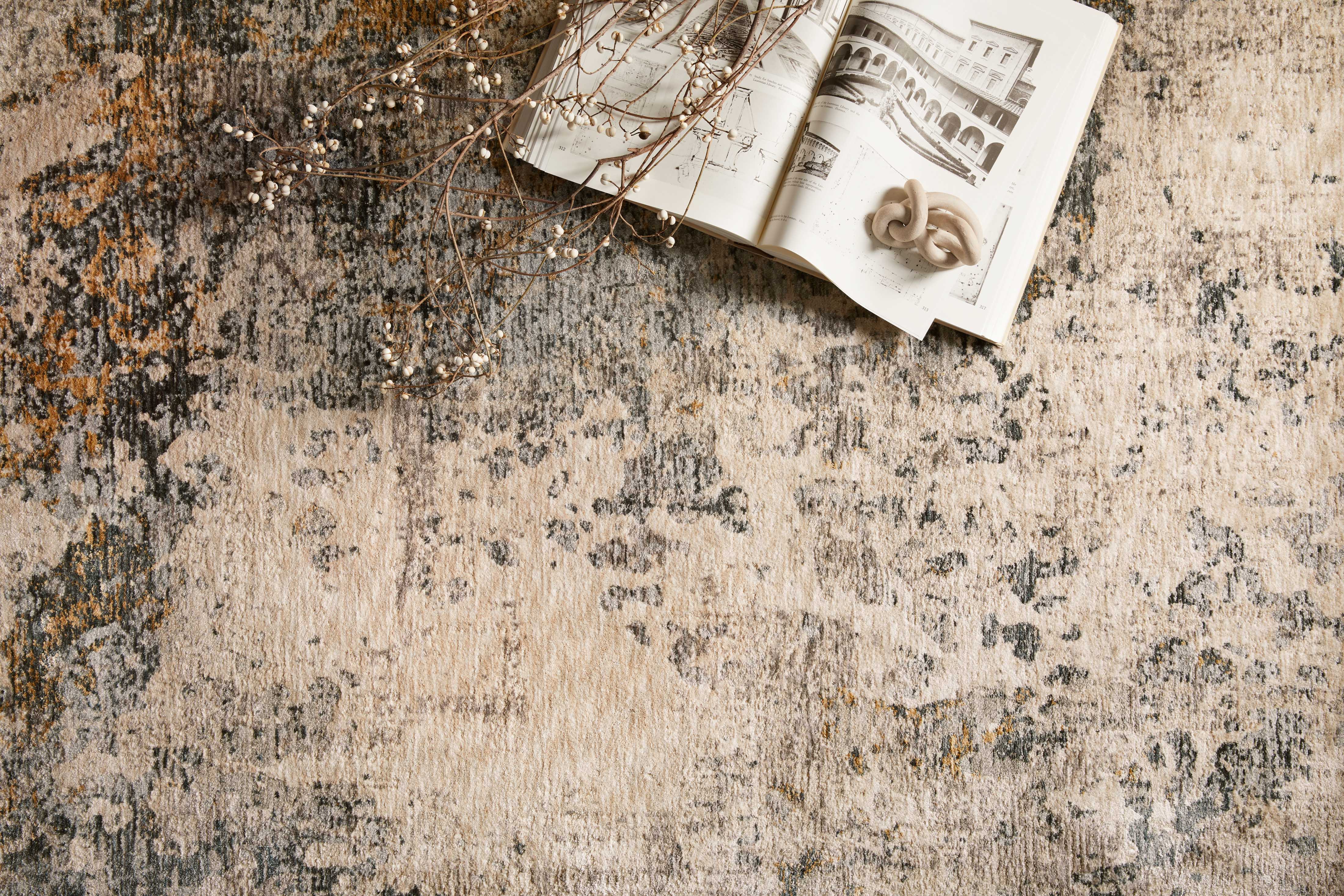 Loloi Axel Collection AXE-04 Ocean / Beige, Abstract Area Rug 2'-6" x 10'-0"
