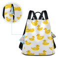 thumbnail image 4 of Travel Backpack for Women Large Capacity College Bags Multi-pocket Casual Daypacks 15 Inch Yellow Duck Toy, 4 of 7