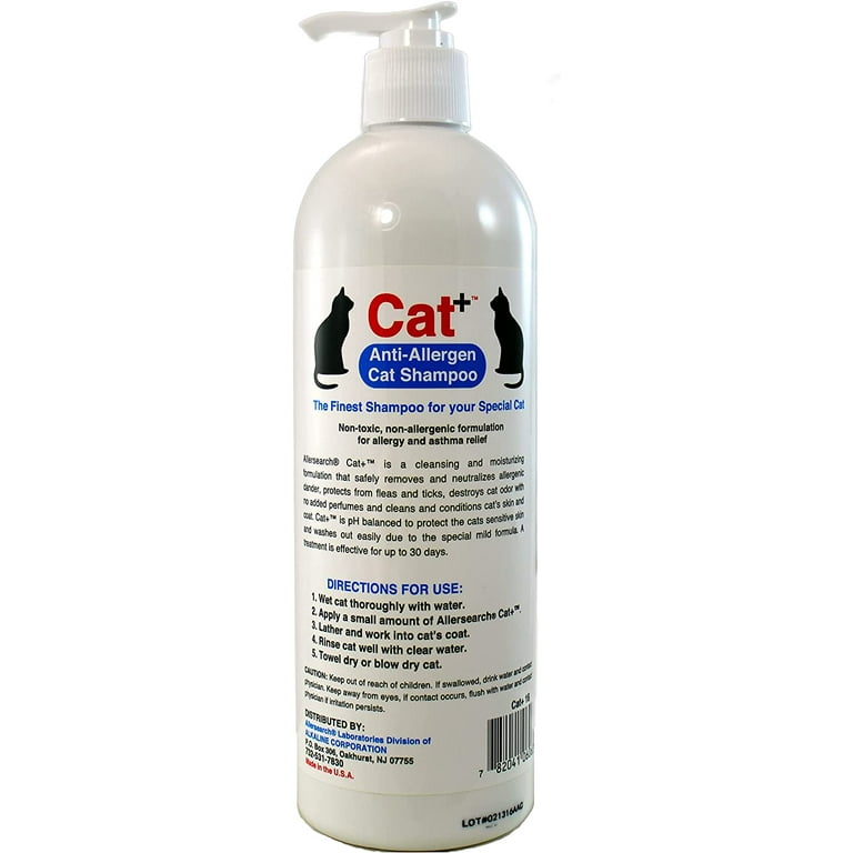 Cat shampoo to help with human allergies 2025