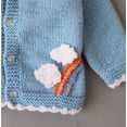 thumbnail image 3 of Woonie Hand Knitted Cloud and Rainbow Applique Cardigan for Kids, 3 of 3