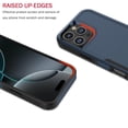 thumbnail image 4 of For iPhone 16 Pro Max Case with Tempered Glass Screen Protector, Tekcoo Dual Layer Shockproof Hybrid Protective Phone Case Heavy Duty Military Grade Rugged Cover for Apple iPhone 16 Pro Max - Blue, 4 of 9
