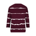 thumbnail image 4 of ChaoHeng Plus Size Women Tops and T-Shirts for Fall Plus Size Summer Tops with Sleeves Women's Casual Fashion Loose V-Neck Button Print-quarter Sleeve Top, 4 of 5