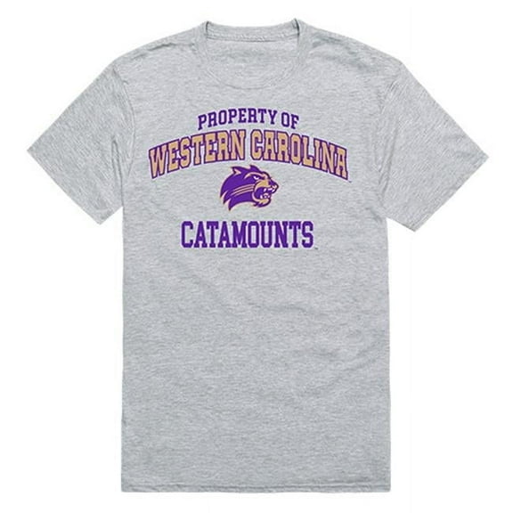 W Republic Apparel 517-156-H08-03 Western Carolina University Property College Tee Shirt - Heather Gray, Large