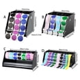 Product Display Rack Labels Open Front Sticker Roll Stand, Acrylic Label Dispenser Rack for Desk ...