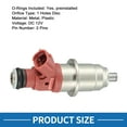thumbnail image 3 of Fuel Injector No.1465A012 Fuel Injection Nozzle for Mitsubishi Pajero 2001-2006 V60 V70 3.5GDI Pink, 3 of 6