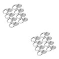 thumbnail image 4 of Advancent Tapa de almacenamiento a prueba de fugas con sellado de tapa dividida 24x Reemplazo para tarro Mason Type1 NO1 Advancent CBP137562, 4 of 6