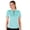 Aquamarine/White, variant on Monterey Club Women's Ellen Contrast Golf Polo Shirt #2267