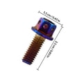 thumbnail image 2 of TEHAUX 2Ud Tornillos Antirrobo Para De Motocicleta Con Acabado Multicolor Y Especial, 2 of 8