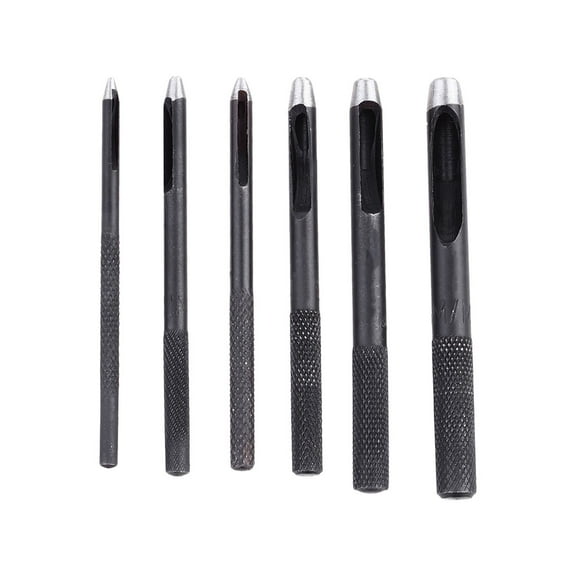 ULTNICE Leather Punch Tool for Craft Use with Highcarbon Steel 6pcs Size 15mm