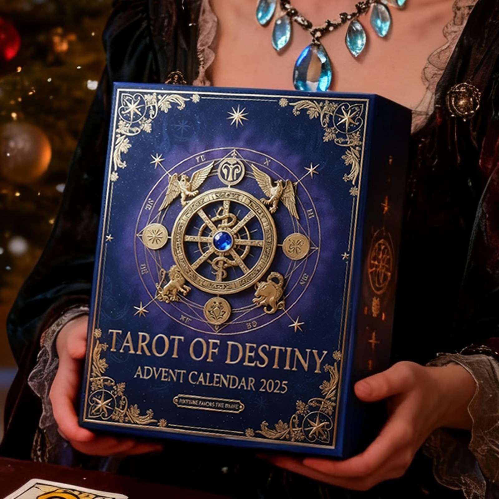 Calendrier De L'Avent Tarot 2025 - 24 Figurines Acryliques - Décoration Noël, Collection