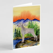 Caroline's Treasures Weimaraner Greeting Cards with Envelopes, 5" x 7" (8 Count)