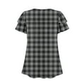 thumbnail image 6 of Women's Short Sleeve Tops with Collar Womens Summer Tops Trendy Casual Ladies Striped Blouses Plus Size Tops for Women Summer 2025, 6 of 7