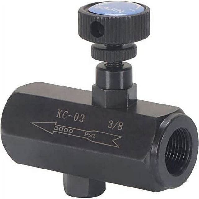 Flow Control Throttle Check Valve 3/8" NPT 3000PSI Carbon Steel Hydraulic