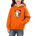 thumbnail image 2 of BRGZLK Toddler Boys Girls Halloween Sweatshirt Stylish Cute Pumpkin Ghost Long Sleeve Fleece Pullover Hoodies Crewneck Comfortable Shirt Tops with Pockets Orange D 3-4 Years, 2 of 9