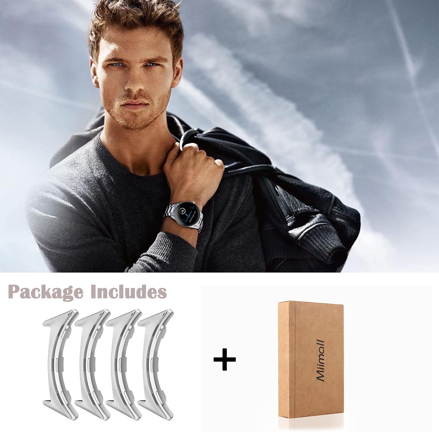 KOMI 2 Pairs Compatible for Google Pixel Watch 2 Connector, 20mm