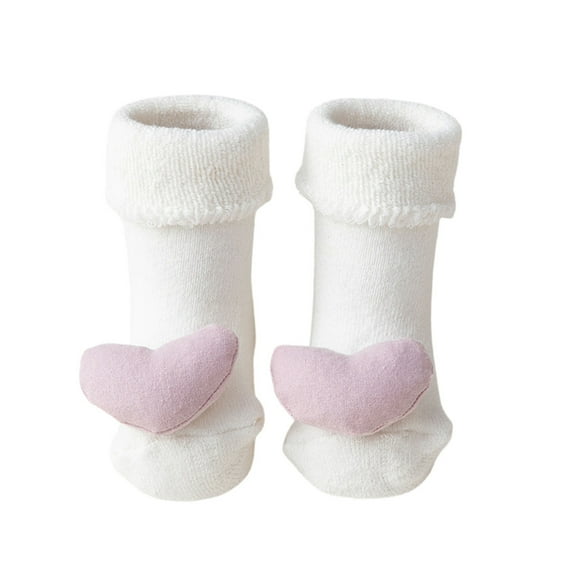 Baby Socks Knit Cotton Bootie Cozy Warm Crib Shoes Baby First Walkers for Toddler Boy Girl Floor Socks Christmas Socks 1-3 Years