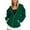 Green, variant on Pavied Essentials Hoodie Long Sleeve Tops Women's Zip Up Hoodies Casual Track Jackets With Pockets Oversized Hoodie Fall Outfits Navy XL