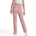 thumbnail image 5 of Uniform Pants for Girls Skinny Fit Stretch Pants with Pockets Straight Pants Pink Pants Back to School Outfits for Teen Girls Kids Girls Clothes Size 7-8 Years, 5 of 8