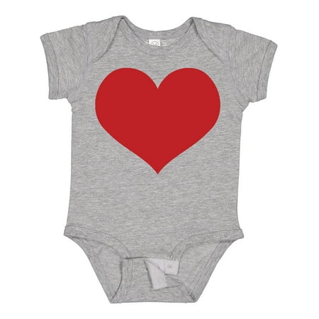 

Inktastic Red Heart Valentine Gift Baby Boy or Baby Girl Bodysuit