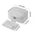thumbnail image 2 of LHWEN Lightweight Large Capacity Cosmetic Bag Grey Travel Makeup Bag for Women and Girls Portable PU Leather Organizer with Brush Holder Removable Zipper Pouch for Beauty Tools and Daily Ideal Gift, 2 of 8