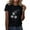 Black, variant on IROINNID Women Casual T-shirt Cute Printed Round Neck Relaxed-Fit Short Sleeve Pullover Blouse Tops Spring