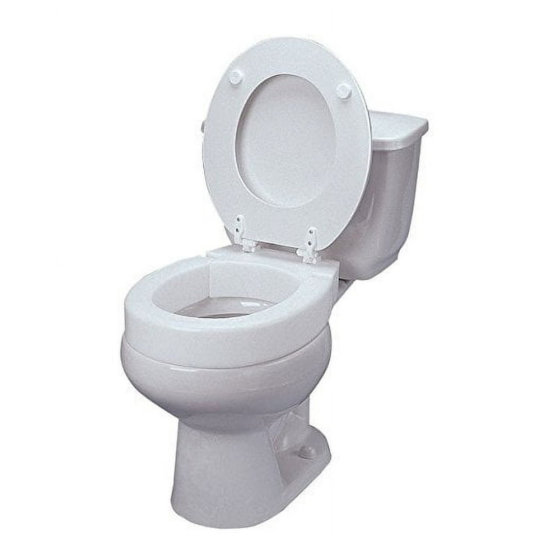 Maddak Elevated toilet seat , hinged Maddak Elevated toilet seat , hinged
