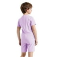 thumbnail image 2 of Moggemol Gymnastics Leotard for Kids Boys Girls Special Needs Adaptive Romper Short Sleeve Dance Lavender 8, 2 of 6
