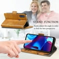 thumbnail image 3 of Allytechgroup Moto G Pure Wallet Case, RFID Blocking Cards Holder Vintage PU Leather Folio Flip Stand Shockproof Magnetic Closure Wallet Case for Motorola Moto G Pure, Lightbrown, 3 of 8