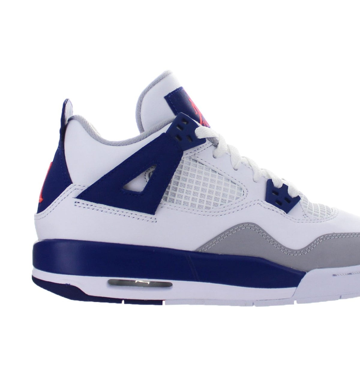 Jordan 4 top white orange blue