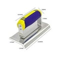 thumbnail image 1 of Stainless Steel Concrete Hand Edger Groover Tools Set Plaster Cement Finishing, 1 of 6