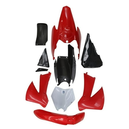 Complete Plastic Fender Fairing Body Kit - for KTM 85 SX85/105 KTM250 XC SX Dirt Bike Replacement for 2006-2012 Model (Red)