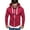 Red, variant on Babysbule Women's Tops, Jackets& Coat Fashion Mens Pure Color Zipper Pullover Long Sleeve Hooded Sweatshirt Tops Blouse