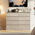 thumbnail image 3 of 8-Drawer Wood Dresser - Wide Storage for Bedroom, Living Room, Closet, 3 of 8