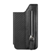 Car Flip Phone,Flip Phone Case Mobile Phone Card Case, Left and Right Flip Covers, Multiple Card, Zipper, Mobile Phone Bag, Personalized Back Sticker Card Case Magnetic Phone Case