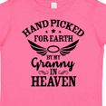 thumbnail image 4 of Inktastic Handpicked for Earth By My Granny in Heaven with Angel Wings Boys or Girls Toddler T-Shirt, 4 of 5