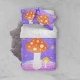 thumbnail image 2 of 3D Purple Mushroom Funda de edredón Set Ropa de cama Set Fundas de almohada 146, 2 of 2