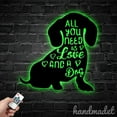 thumbnail image 4 of Handmadetneonsign All You Need Is Love And A Dog Metal Wall Art Light, Dachshund Metal Sign Wall Decor, Pet Lover Metal Decor, 4 of 5