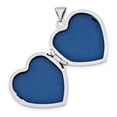 thumbnail image 2 of 925 Sterling Silver Rhodium-Plated with Gold-plating Heart Locket, 2 of 3