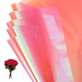 thumbnail image 1 of Uxcell Papel de Envoltura para Flores, Plástico Iridiscente de Doble Cara, Embalaje Impermeable para Ramo, Suministros de Florista, Manualidades DIY, Rosa Loto, 1 of 7