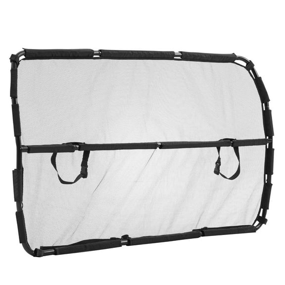 Dog Car Barrier 56" Wide Front Seat Installation Car Divider for Trucks, SUVs, and Large Vehicles with Heavy-Duty Steel Frame, Scratch-Resistant Breathable Mesh, No-Drill Setup, and Clear Visibility