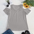 thumbnail image 4 of 1776-2026 Shirts for Women USA Flag Short Sleeve V Neck Tops Independence Day 250th Anniversary Summer Blouse, XL, 4 of 4