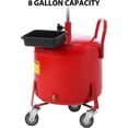 thumbnail image 4 of EastVita 8 Gallon Portable Waste Oil Drain, Industrial Fluid Drain Tank with Wheels and Adjustable Funnel Height, 4 of 7