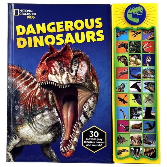 Libro Sonoro PI Kids Dinosaurios Peligrosos con 30 Botones