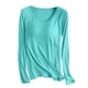 thumbnail image 2 of Pijama de manga larga para mujer, color liso, manga larga, cuello redondo, con copa acolchada, ropa de casa, pijama modal para mujer, 2 of 8