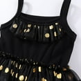 thumbnail image 4 of Gyratedream Toddler Girl's Cute Spaghetti Strap Cami Dress Polka Dots Shirred Mesh A Line Party Tutu Dress Baby Kids Summer Ruffle Princess Dress for 0-6 Years, 4 of 8