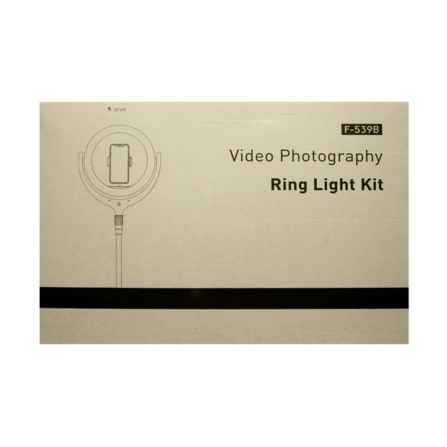 DEVIA Selfie Sticks Super Aro de Luz Negro