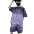 thumbnail image 1 of 2025 Children's Summer Short Sleeve Christmas Clothes for Suit Boys Summer Suit Designer Clothes 2024 New Medium and Large Children Boys Clothes Gradual Short Sleeve, 1 of 5