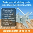 thumbnail image 5 of Better Boat 26lb Galvanized Steel Box Anchor for Boats Small and Large Folding Anchor Prevents Anchor Slide, 5 of 6